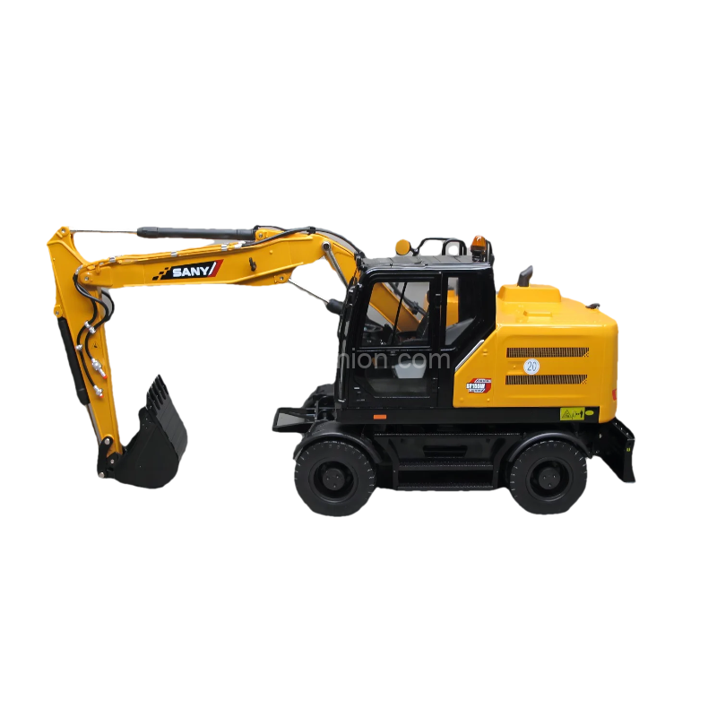 1 25 Scale SANY SY155W Diecast Wheel Excavator Model (15)