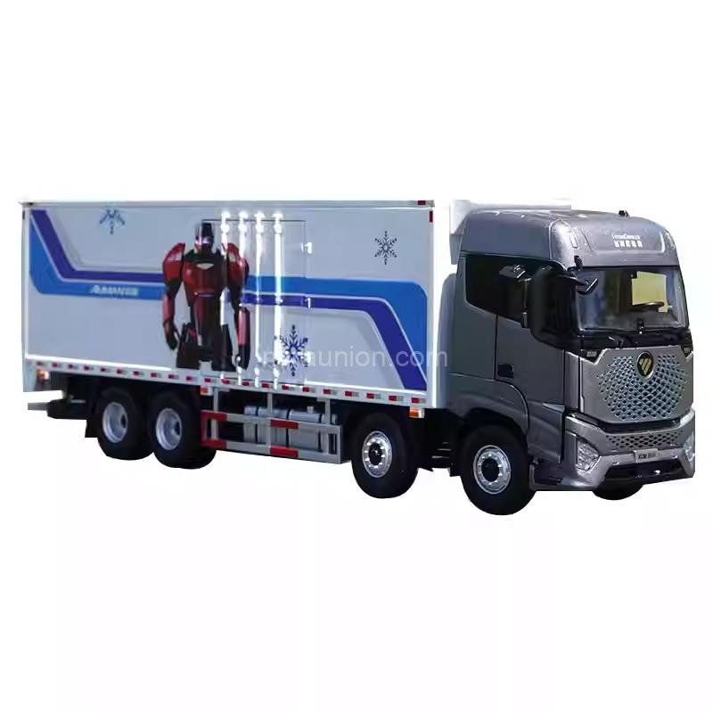 1 36 FOTON Auman Galaxy 8X4 Alloy Container Truck Model for DisplayDecorationGift) (1)