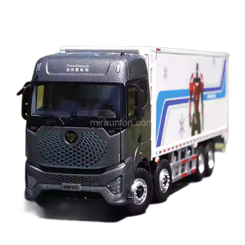 1 36 FOTON Auman Galaxy 8X4 Alloy Container Truck Model for DisplayDecorationGift) (8)