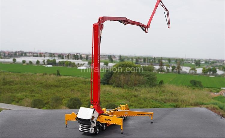 1:50 Scale 62m SANY truck mounted concrete pump model - Scale Artisan ...