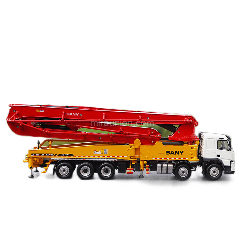 1:50 Scale 62m SANY truck mounted concrete pump model - Scale Artisan ...