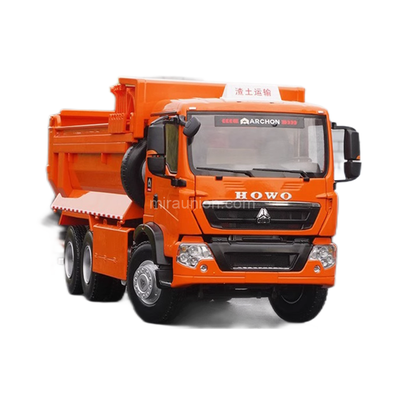 collectiable 1 24 HOWO TX alloy tipper truck model with high details (5)