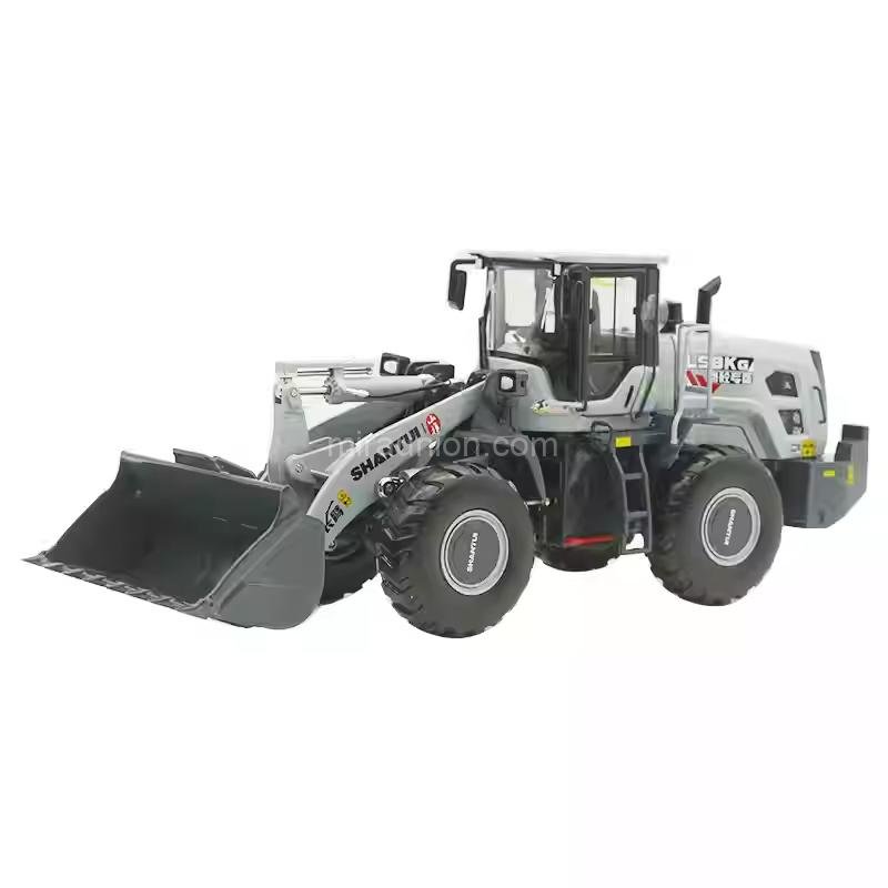 Original factory 1 35 Scale Shantui L58K Diecast Wheel Loader Model – Heavy-Duty Alloy Construction Vehicle Replica with Lifting Bucket Working Suspension (7)