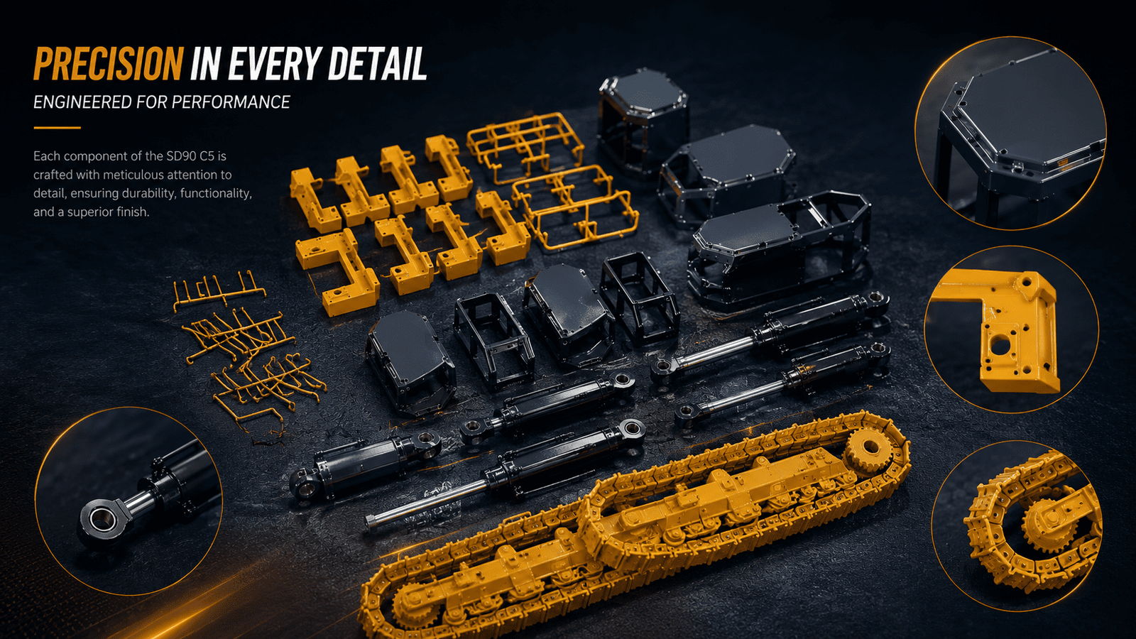 Shantui SD90-C5 bulldozer model spare parts