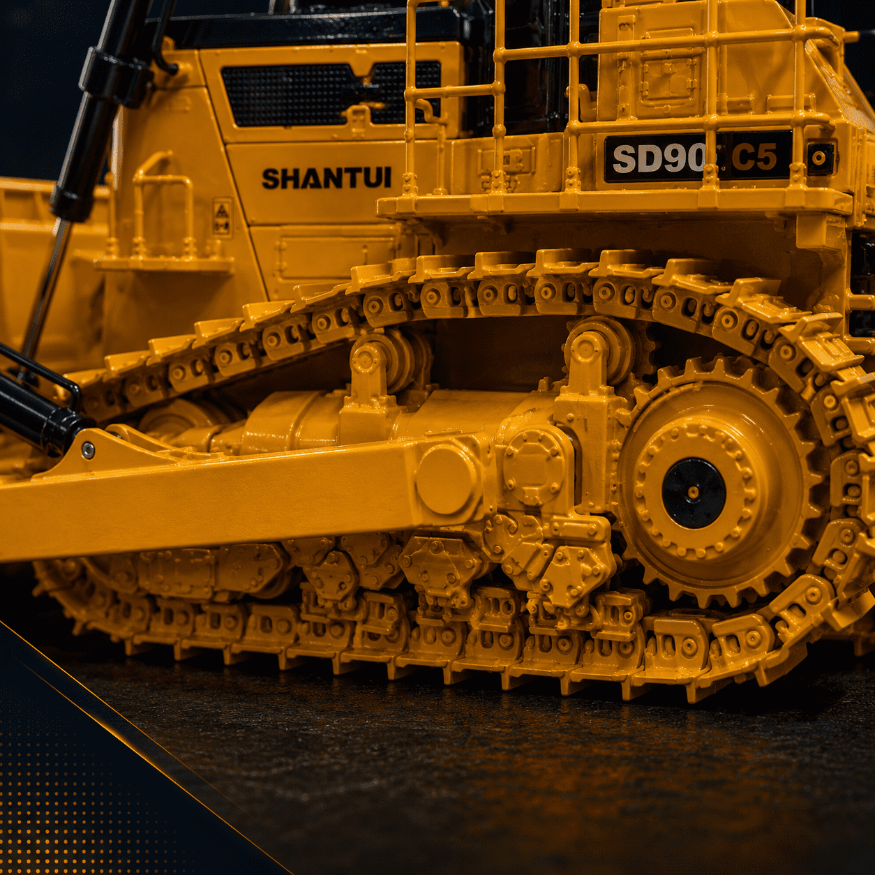 Bulldozer track detail