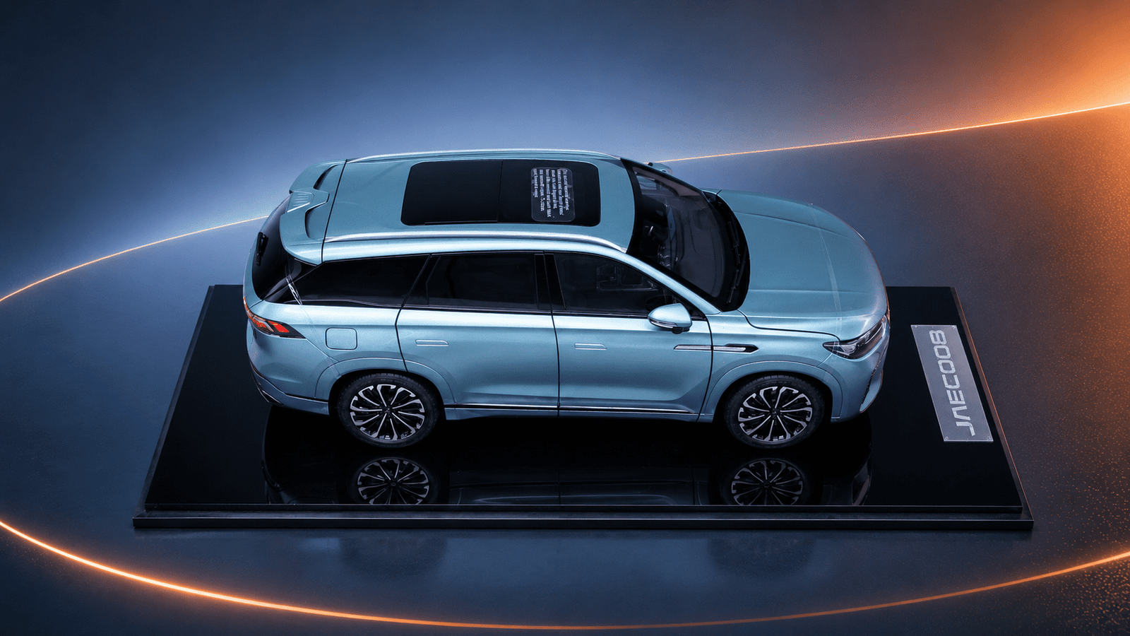 Chery Tiggo 9 scale model top view