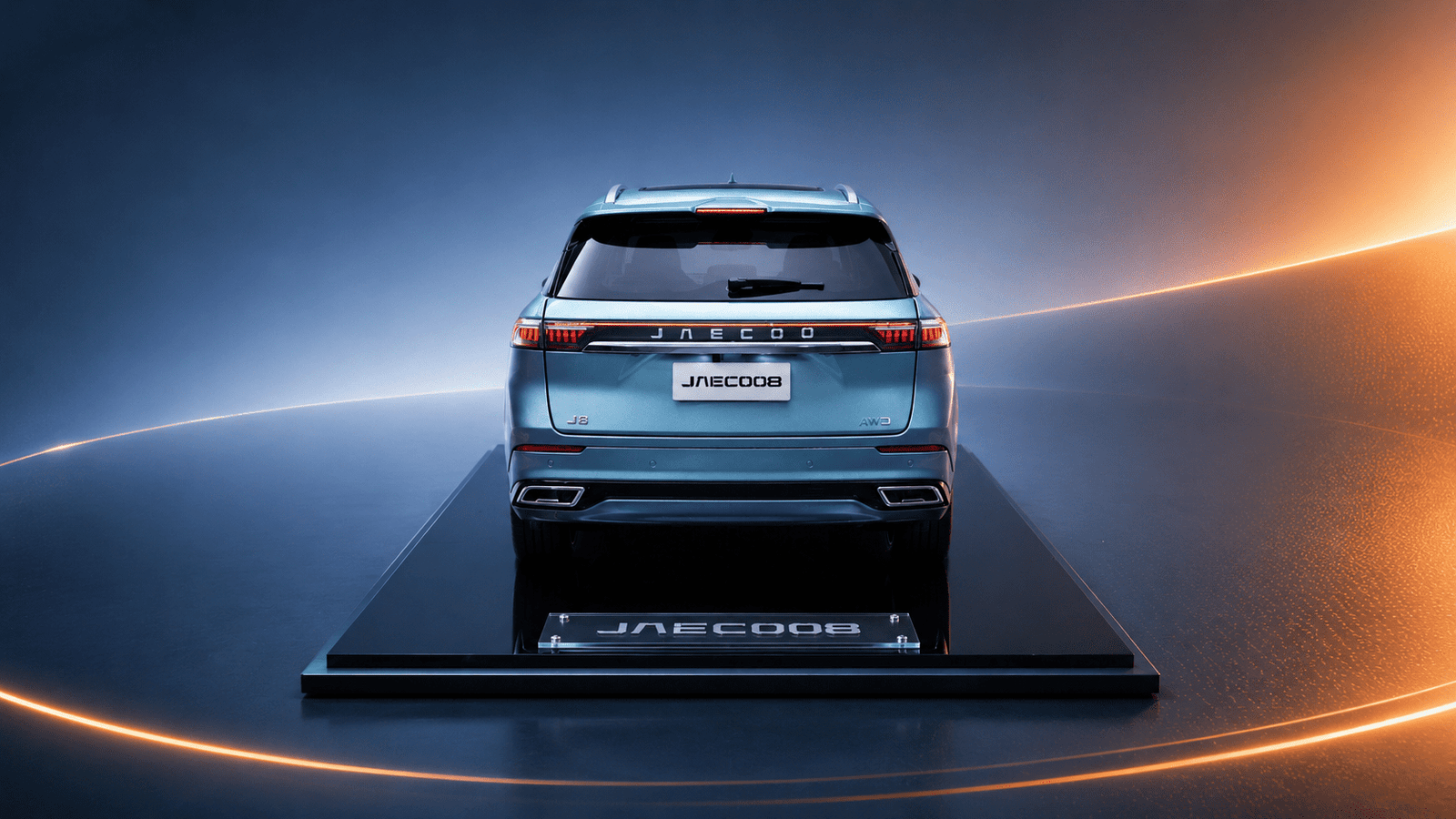 Chery Tiggo 9 scale model rear view