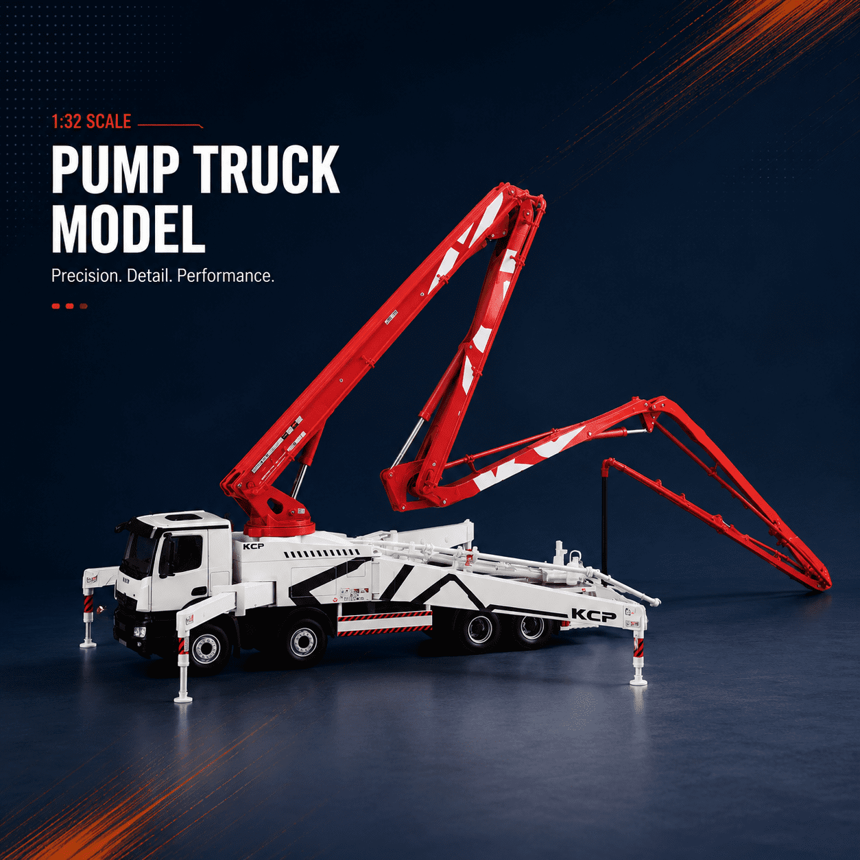 custom pump truck scale model product display