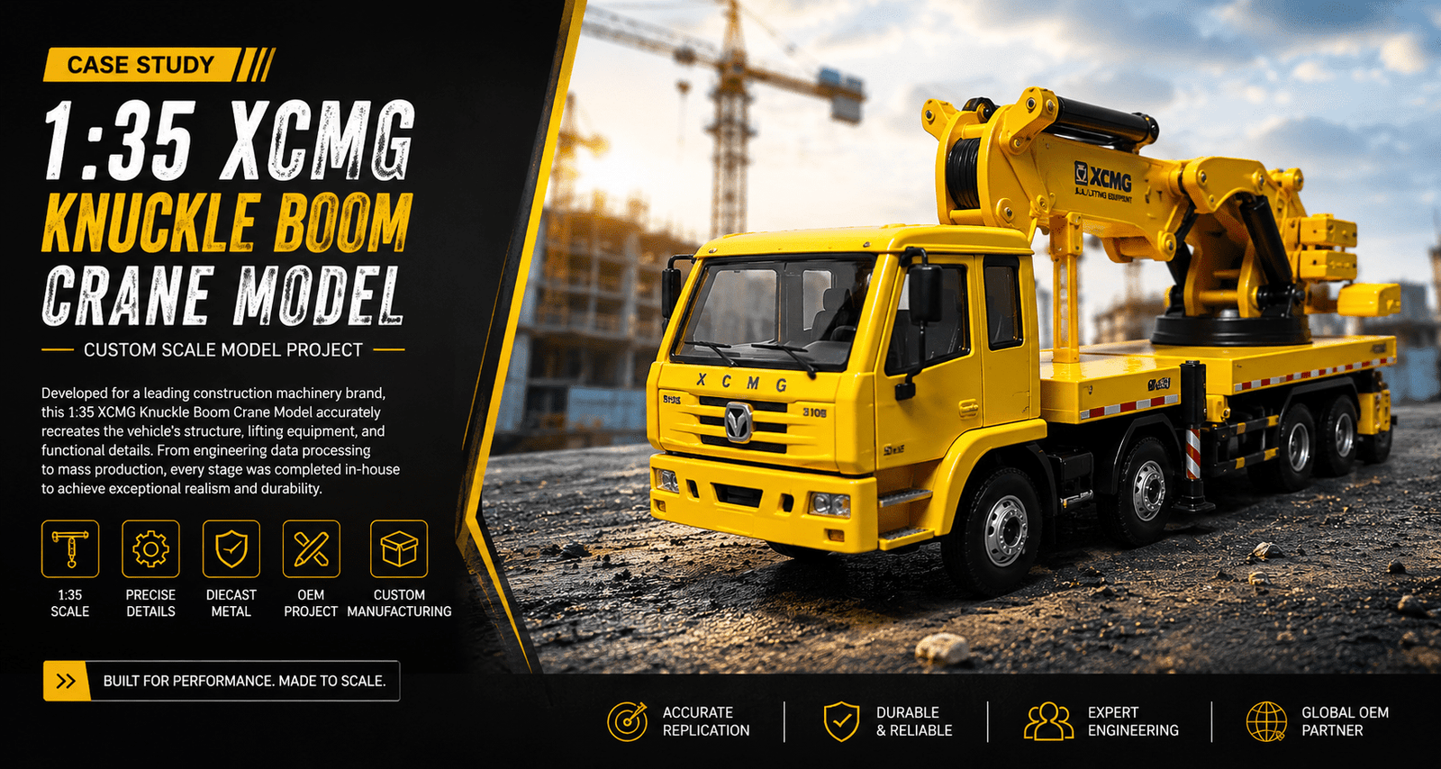 XCMG Knuckle Boom Crane Model