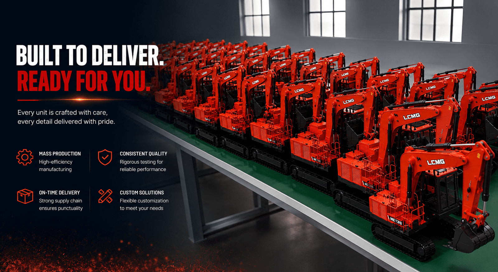 Custom Construction Machinery Scale Model Production