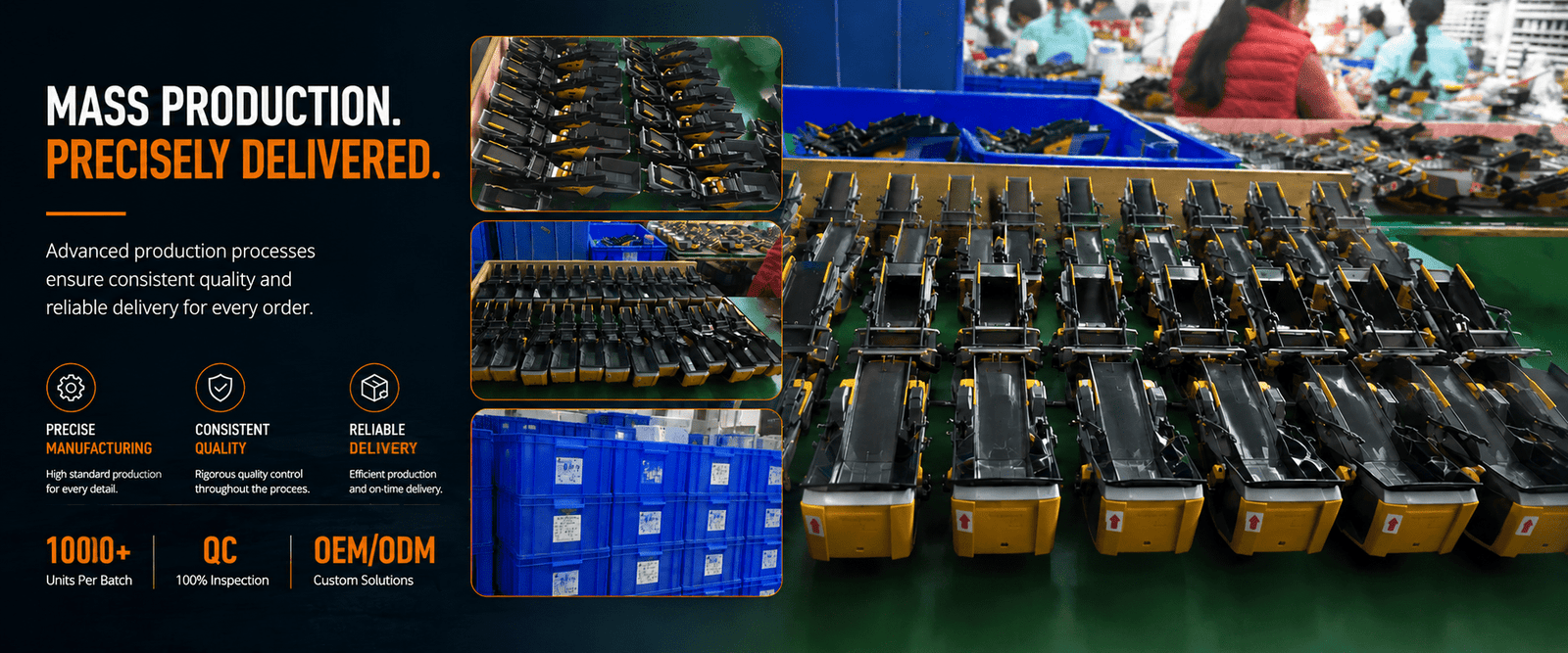 Keestrack B5E scale model mass production