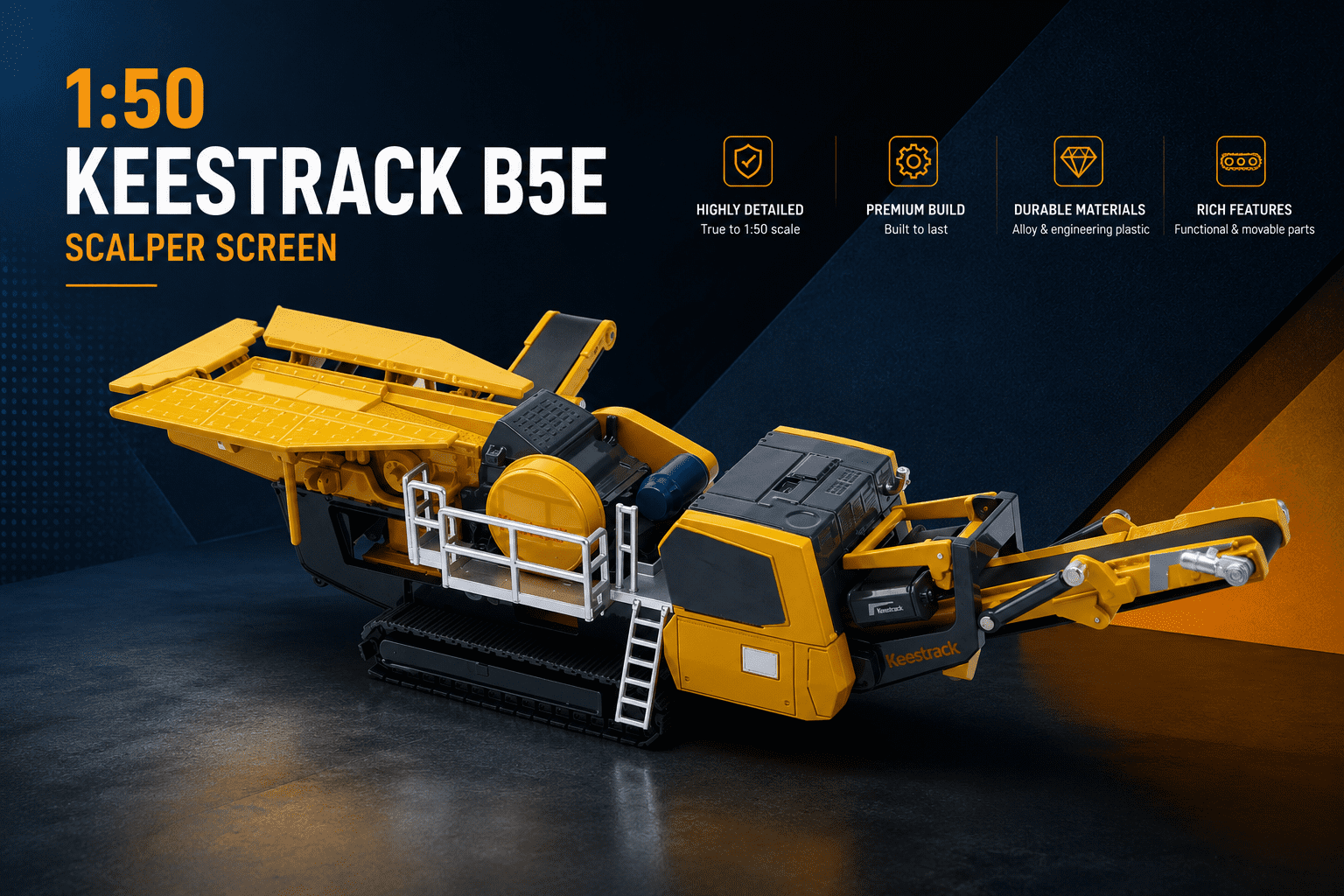 Keestrack B5E Screening Machine Scale Model Product