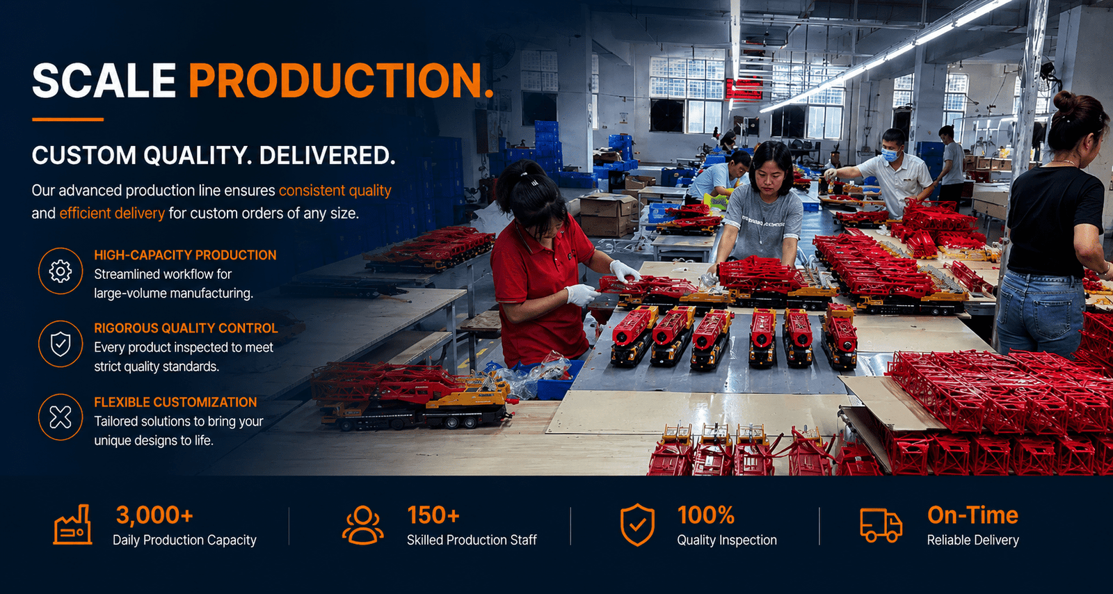 SANY SAC16000 crane model mass production line