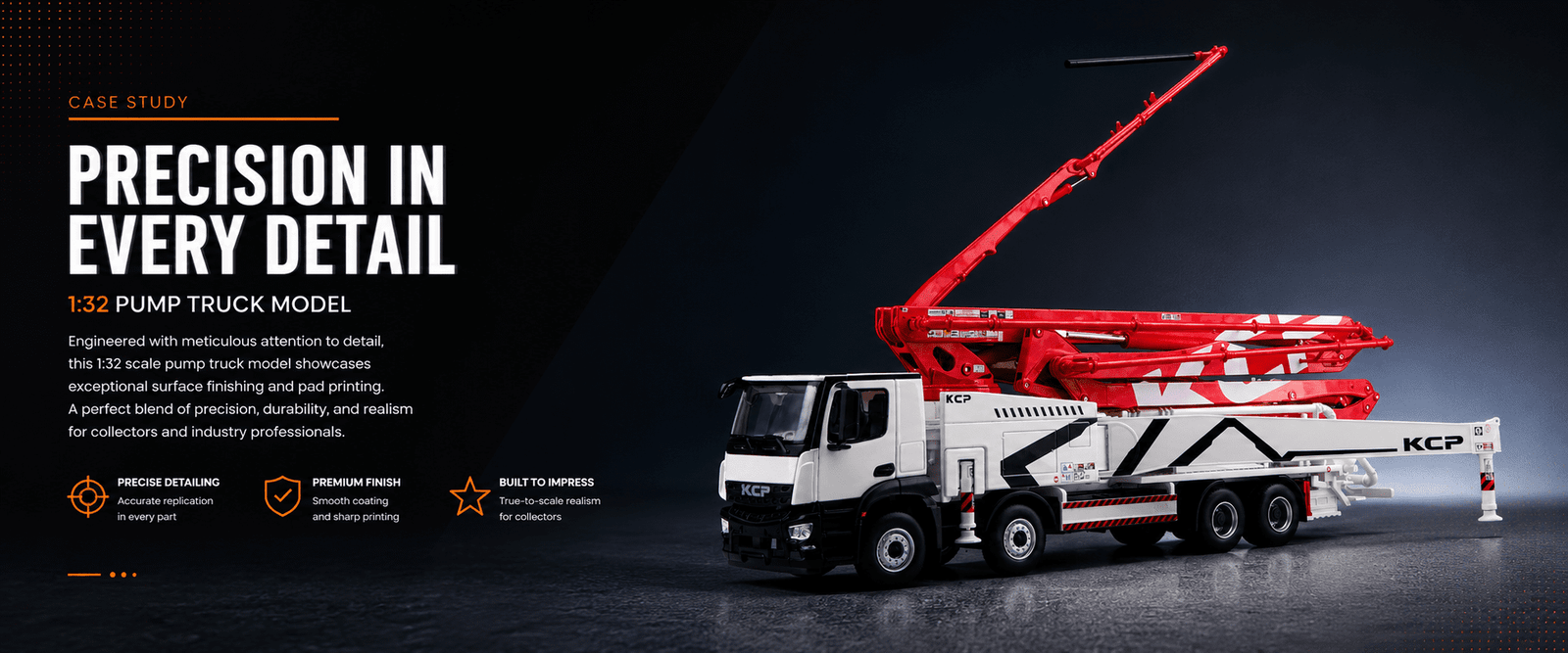 1:32 pump truck model case study