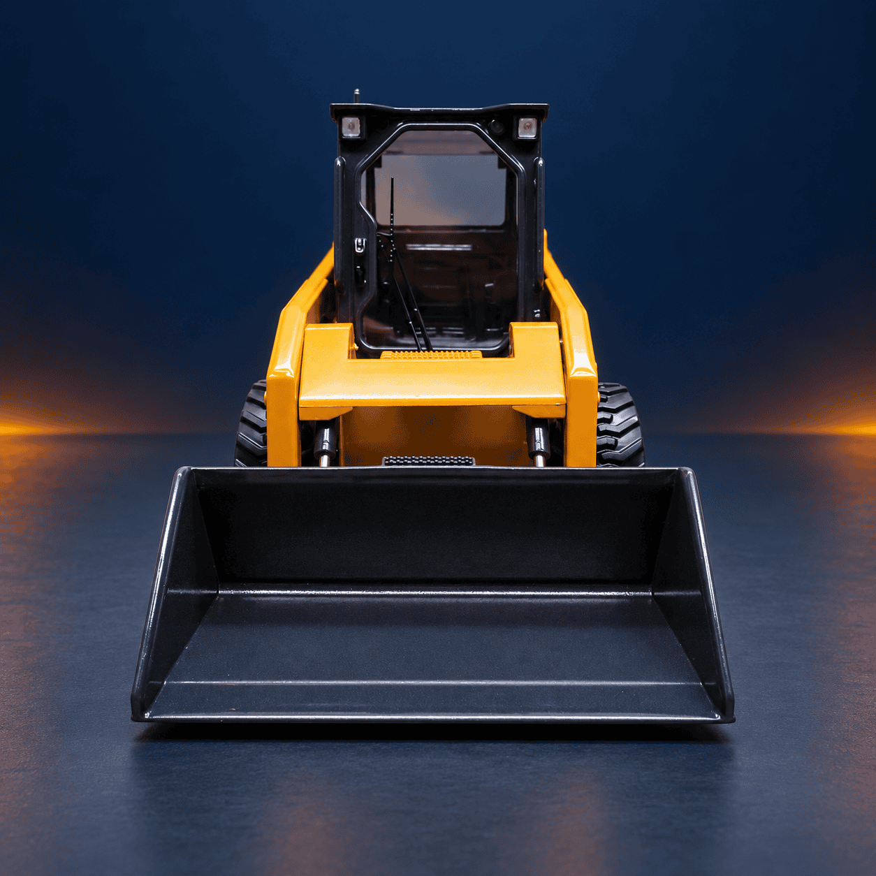 Loader arm and cab details on the LiuGong 365A scale model