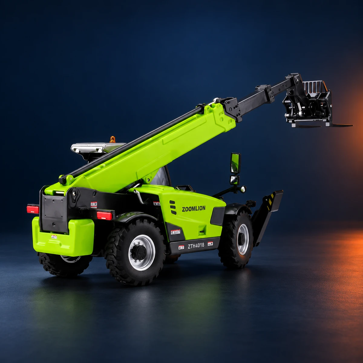 Zoomlion ZTH4018 model showing the boom and fork assembly