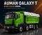 1 24 Auman Galaxy T dump truck model
