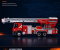 Side of 1 48 Diecast scale model zoomlion YT53 53 Meter Fire Truck Model